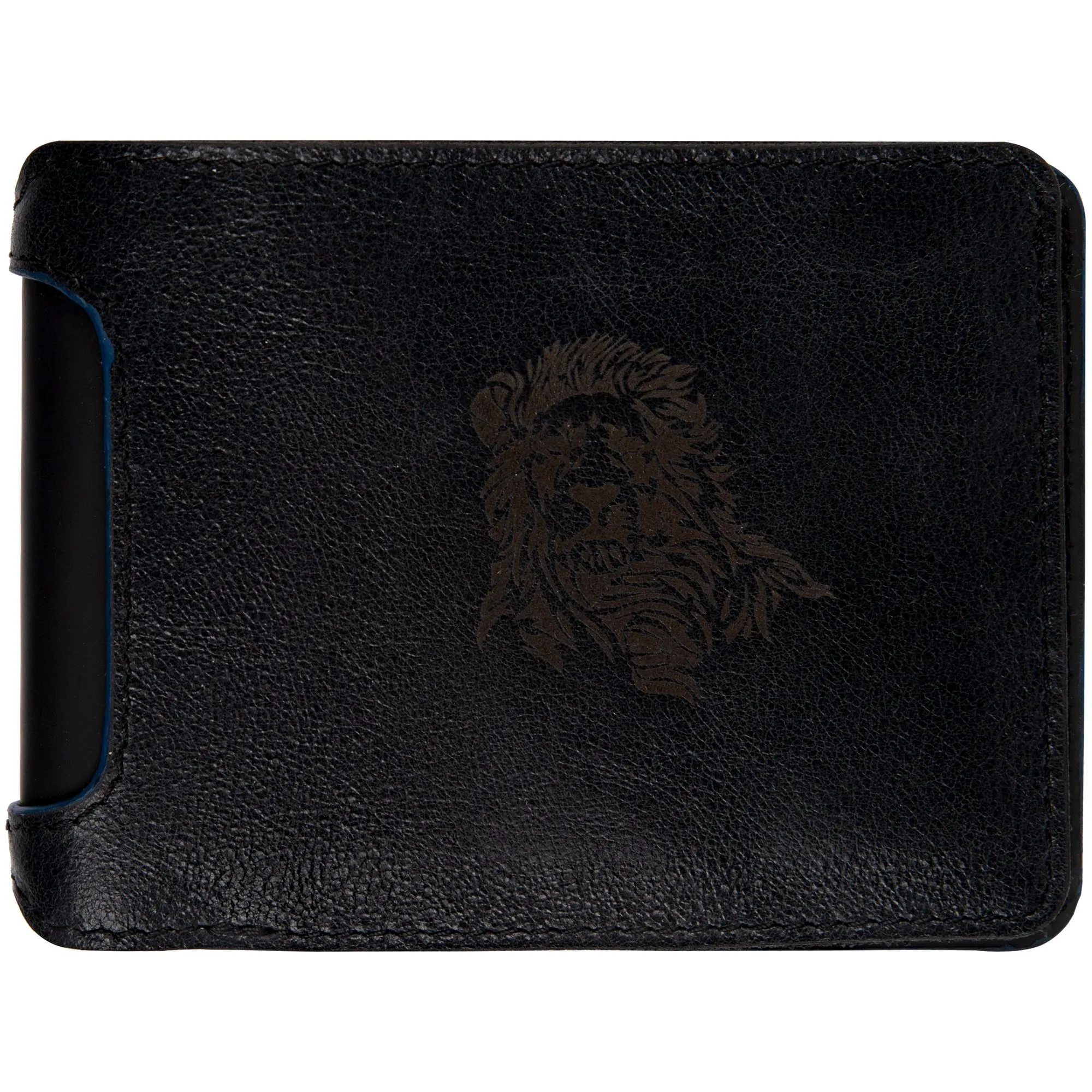 Портмоне Arrival, черное с синим