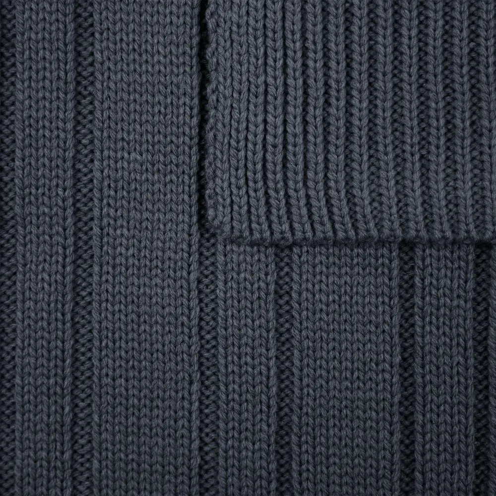 Шарфы с печатью логотипа. Шарф Knit Beat по цене 960 ₽ руб. (артикул 19892.29) Шарф Knit Beat, серый (графит)