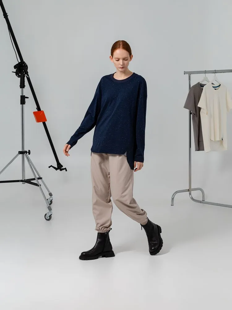 Футболка с длинным рукавом Kosmos 1.0, синий меланж