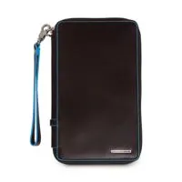 Мультипортмоне Piquadro Blue Square, коричневое с логотипом
