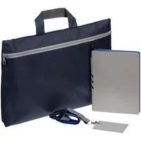 Набор Flexpen Shall Simple, серый с синим с логотипом