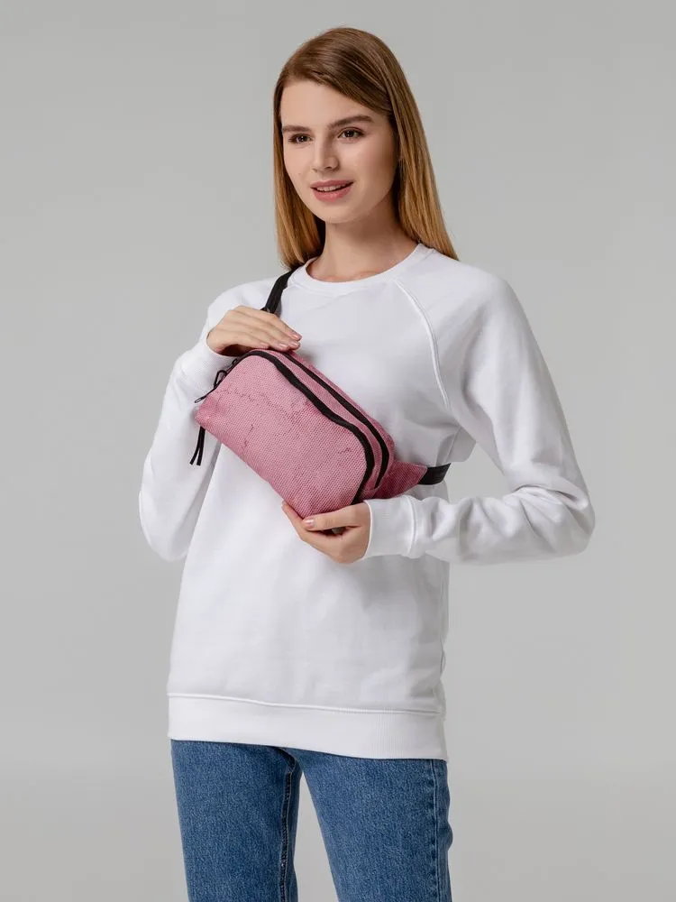 Сумки с принтом с печатью логотипа. Поясная сумка Pink Marble по цене 613 ₽ руб. (артикул 71487.56) Поясная сумка Pink Marble