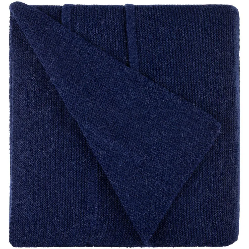 Плед Nessona Alpaca, темно-синий