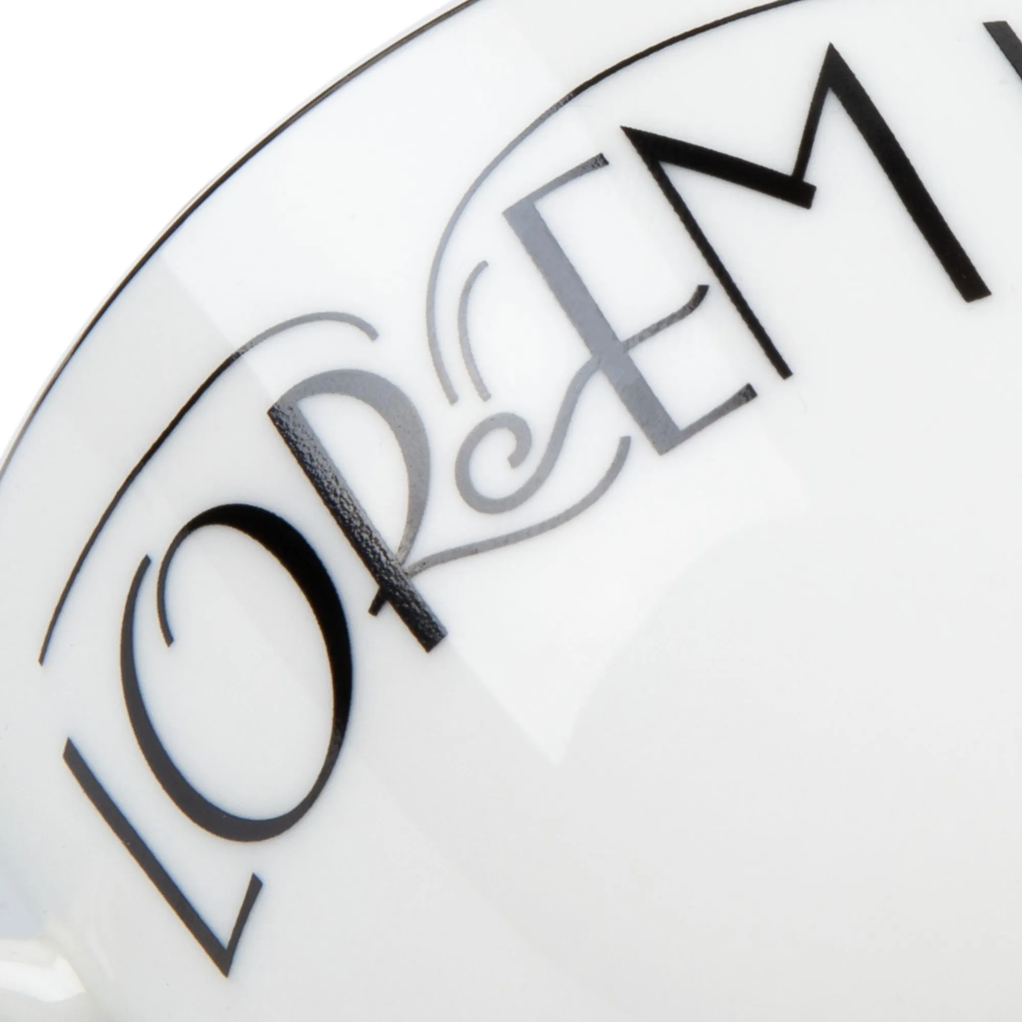 Кофейная пара Select, белая с серебристой отводкой