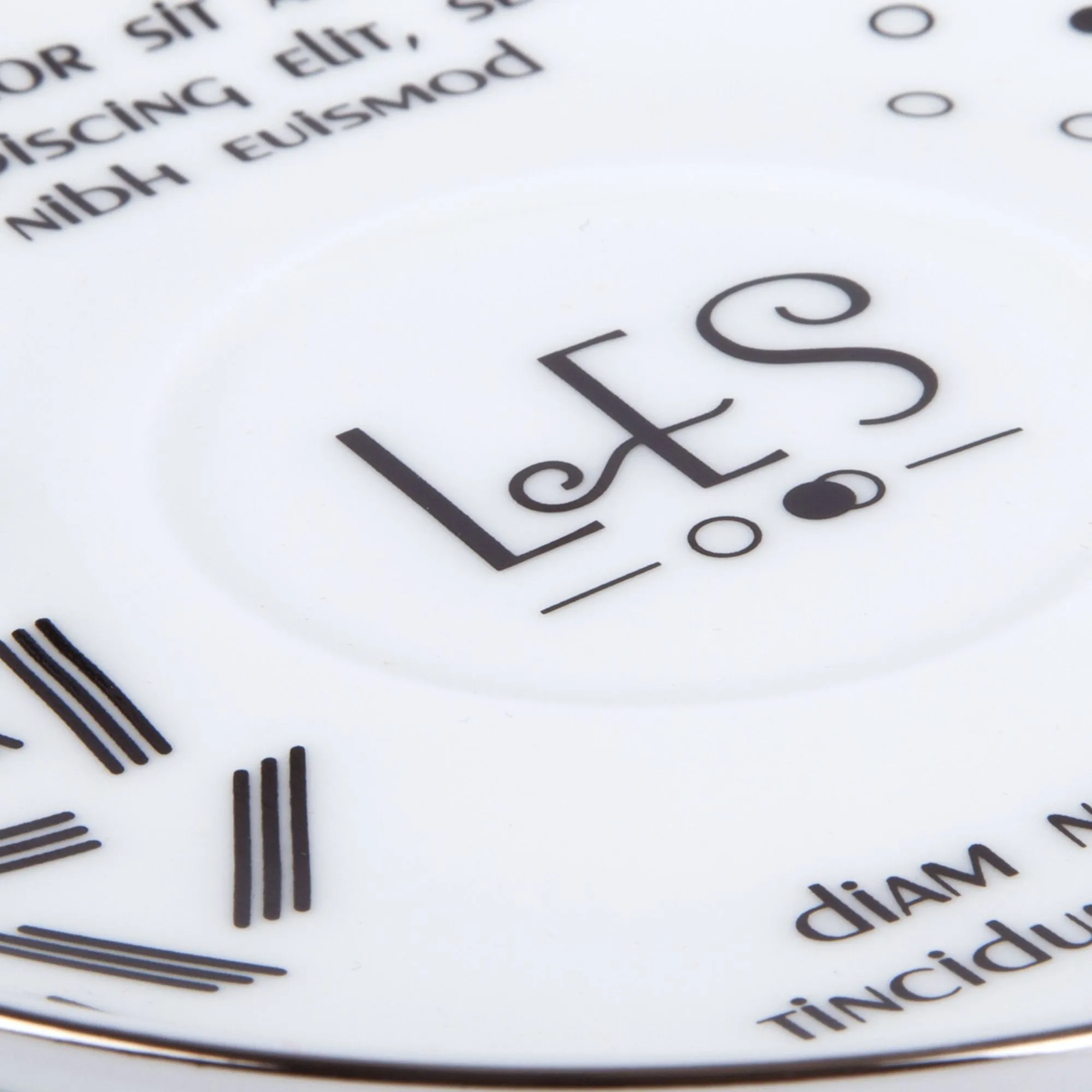 Кофейная пара Select, белая с золотистой отводкой