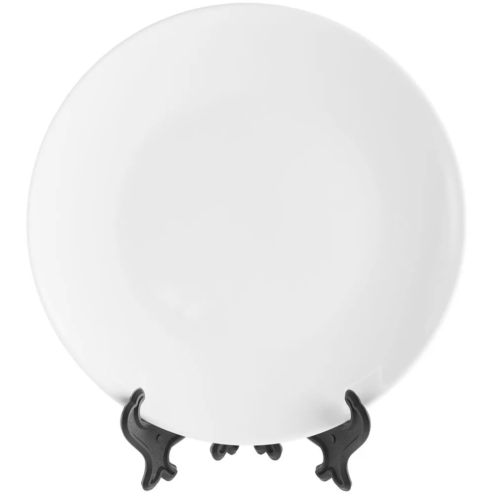 Тарелка Wonder для сублимационной печати, белая с логотипом