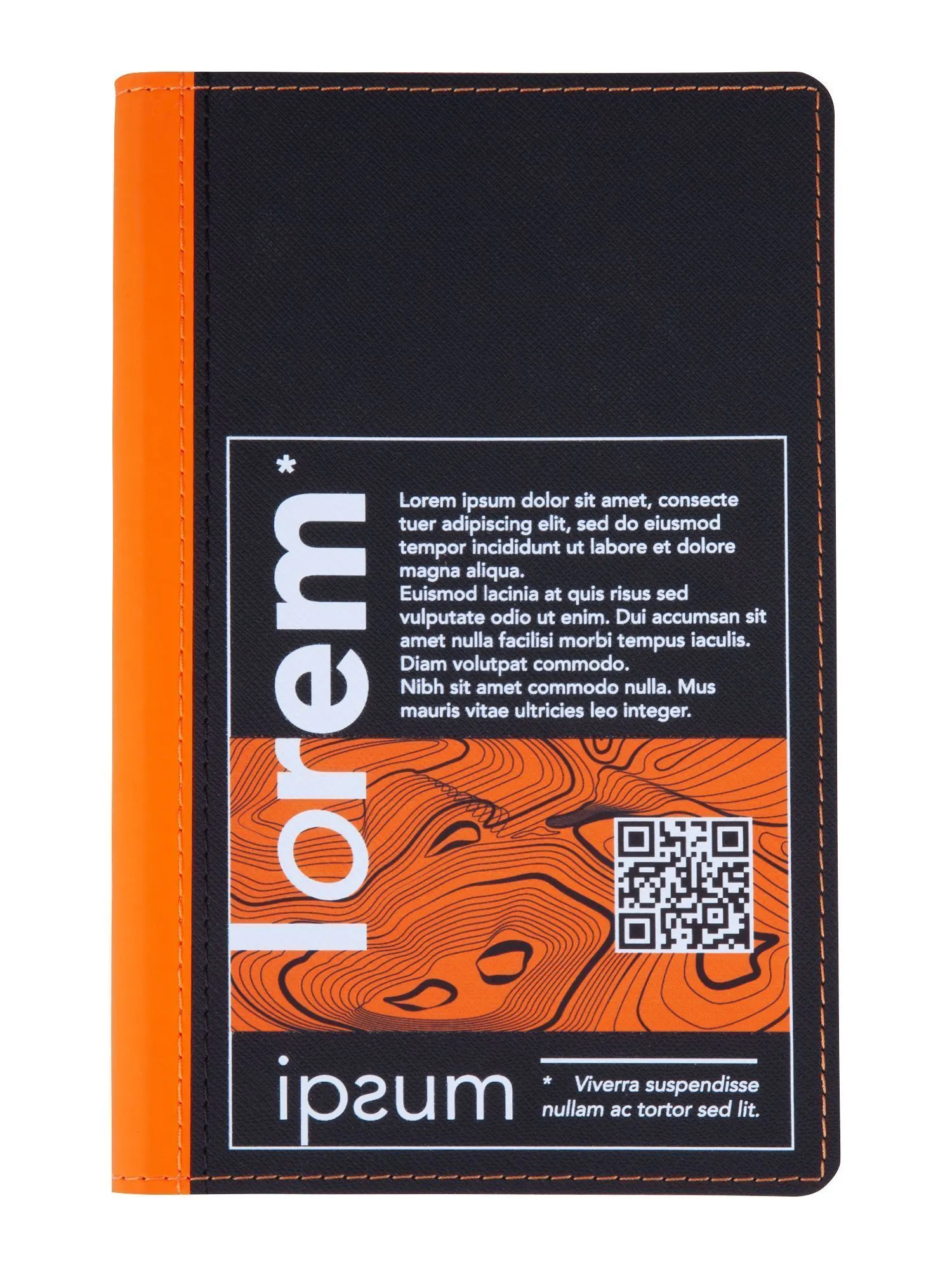 Ежедневник Nice Twice, недатированный, черный с голубым