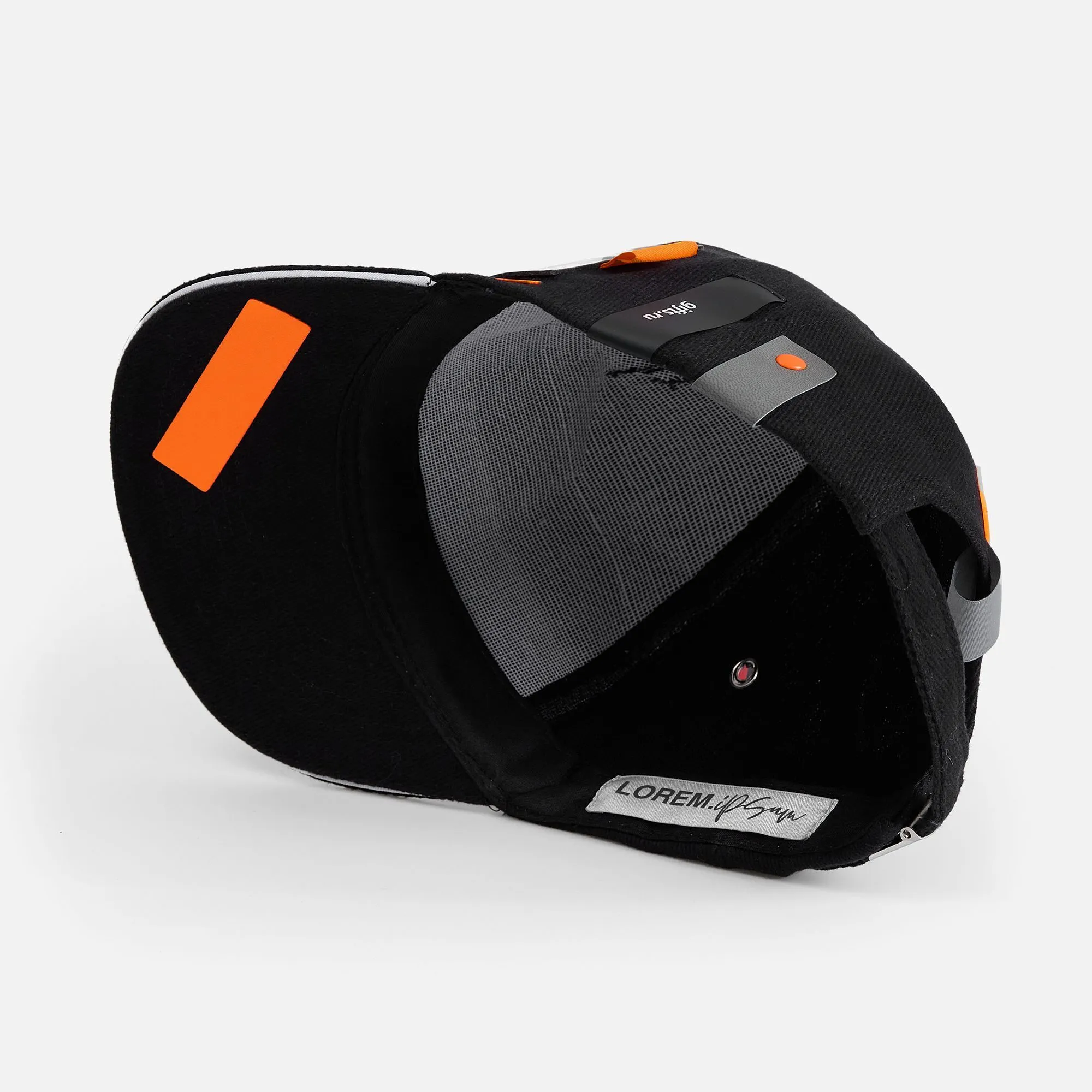 Бейсболка Classic, черная с белым кантом