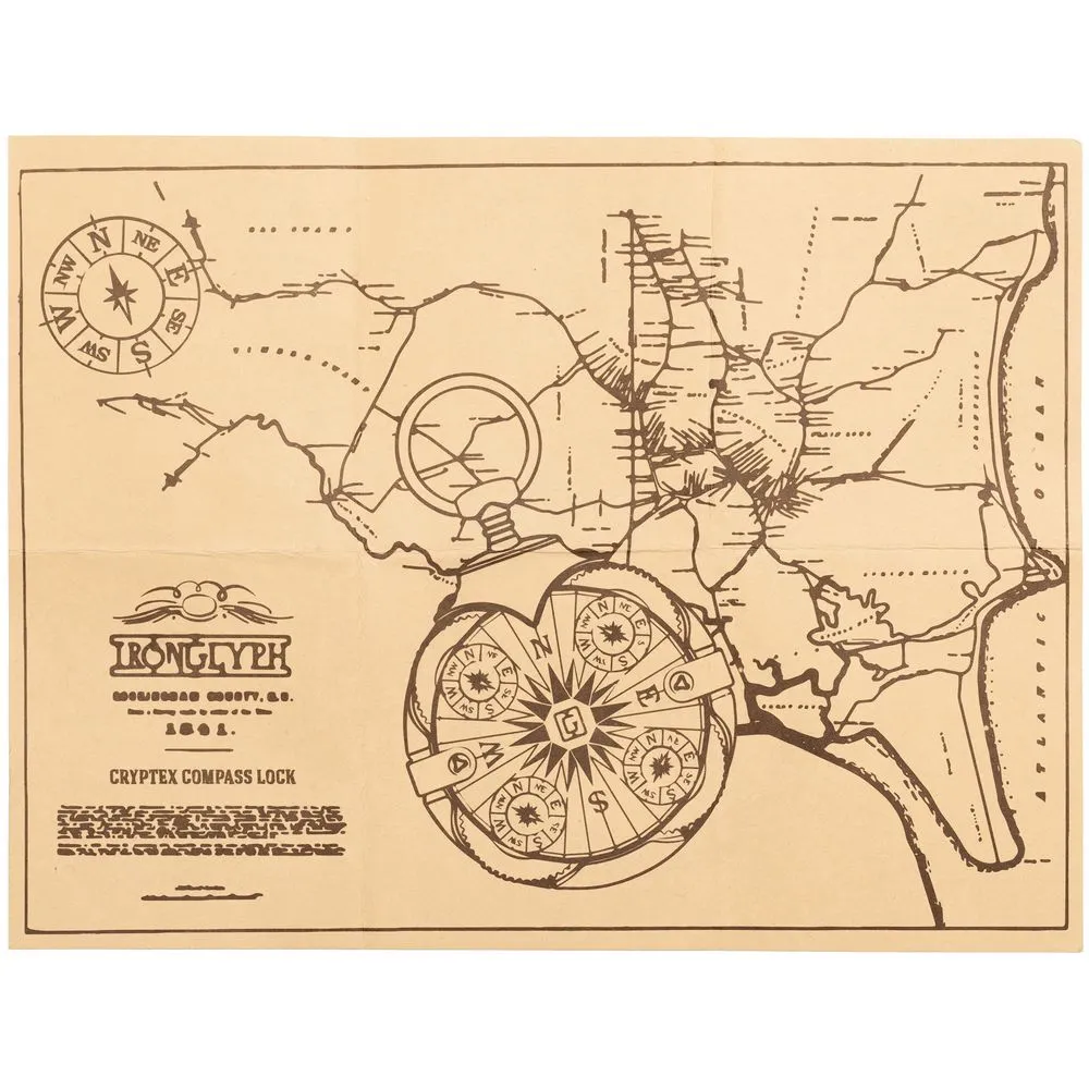 Флешка "Криптекс"® Compass Lock, 64 Гб