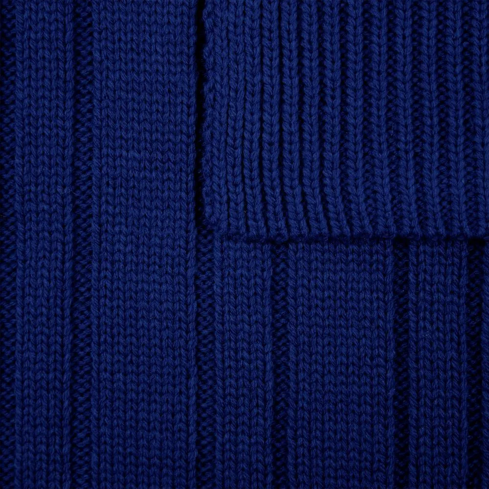 Шарфы с печатью логотипа. Шарф Knit Beat по цене 921 ₽ руб. (артикул 19892.41) Шарф Knit Beat, темно-синий