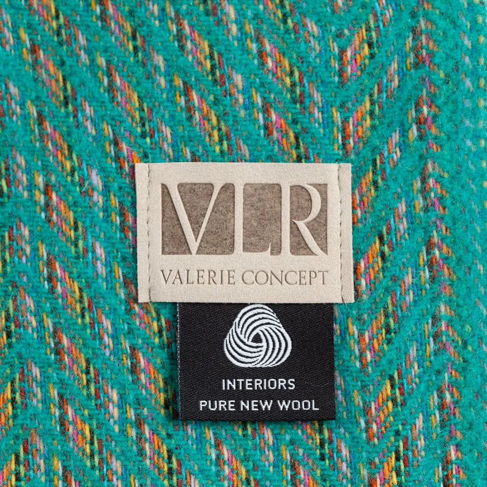 Пледы с логотипом с печатью логотипа. Плед Brera Verde Smeraldo по цене 14 787 ₽ руб. (артикул 10681.42) Плед Brera Verde Smeraldo, бирюзовый