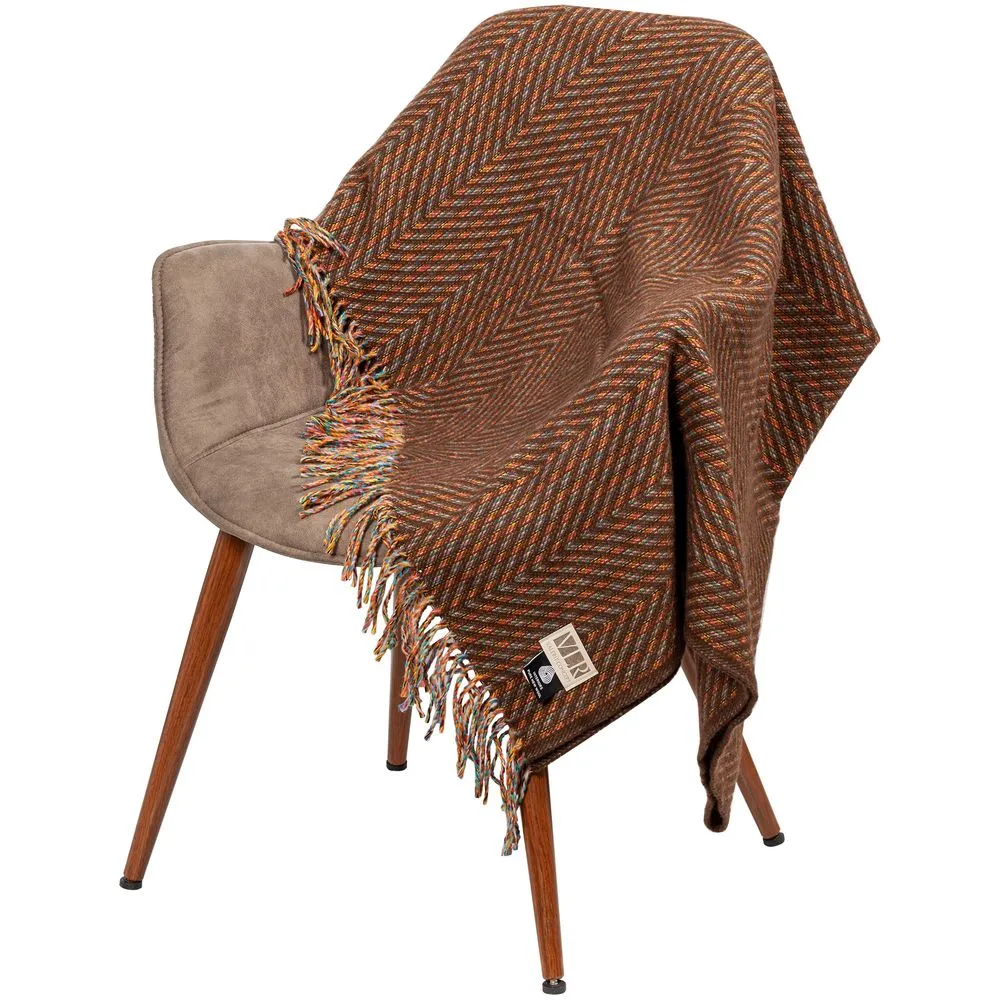 Пледы с логотипом с печатью логотипа. Плед Brera Testa Di Moro по цене 14 787 ₽ руб. (артикул 10680.59) Плед Brera Testa Di Moro, коричневый