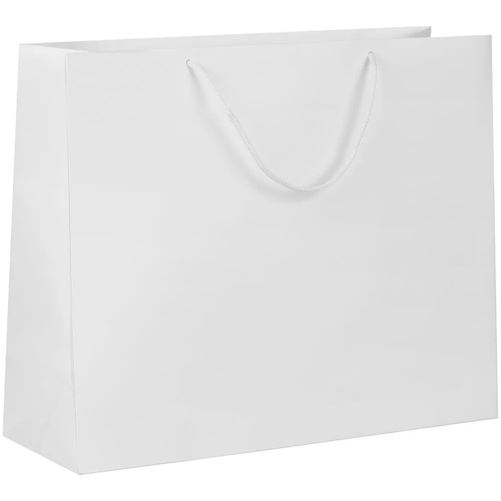 Пакет бумажный с ламинацией Lami Tote L, белый
