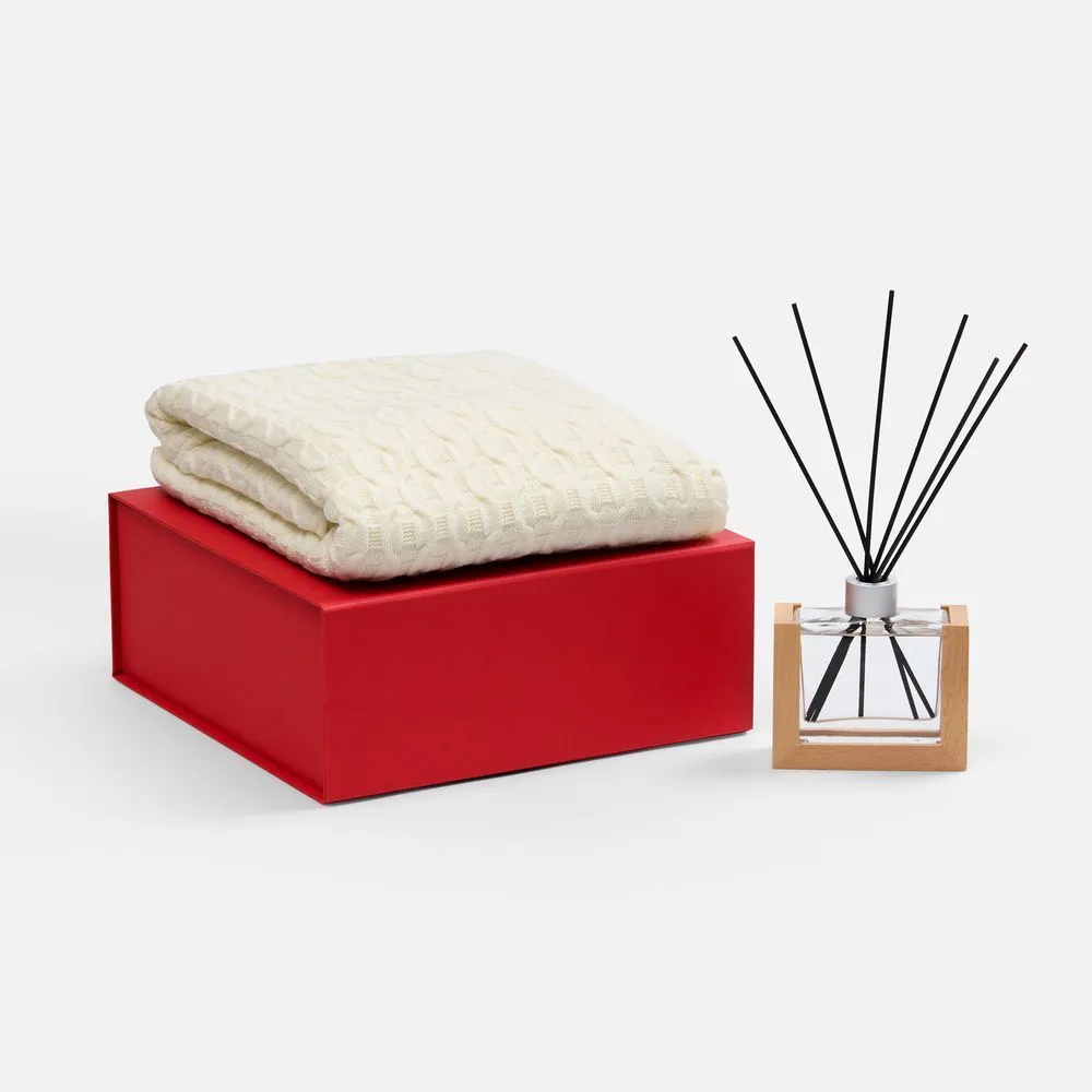 Коробка складная Quadra Fold, красная