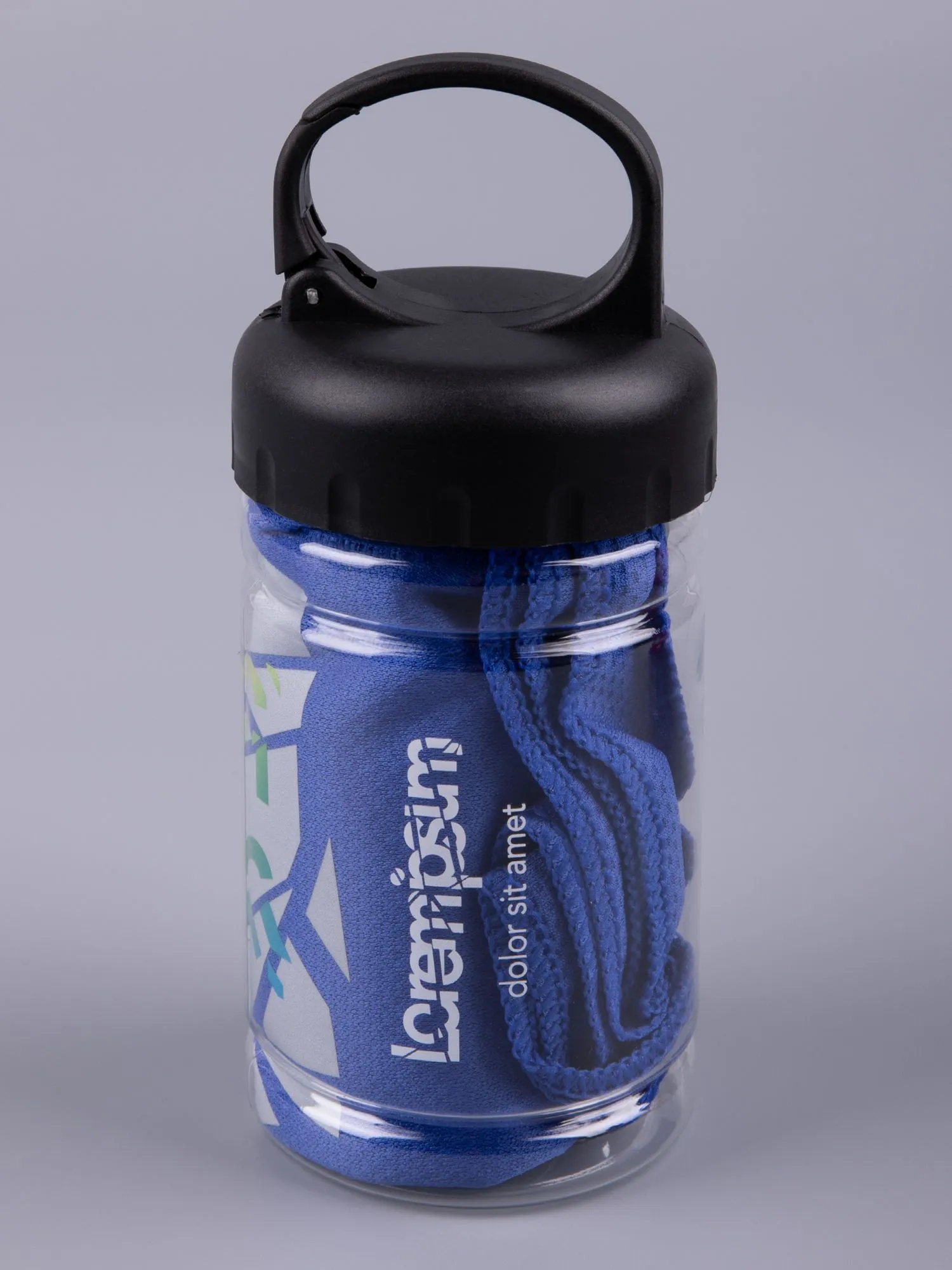 Охлаждающее полотенце Frio Mio в бутылке, синее