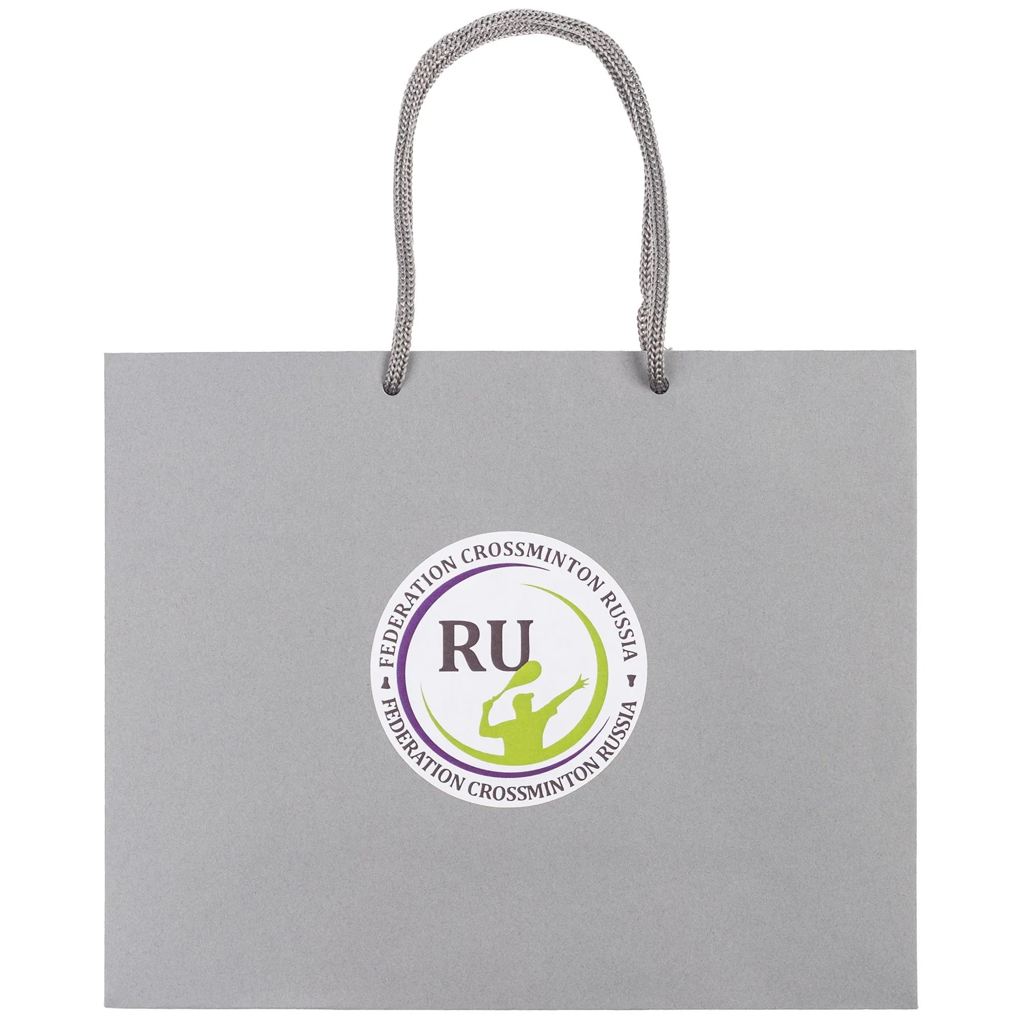 Пакет бумажный Porta S, горизонтальный, серый