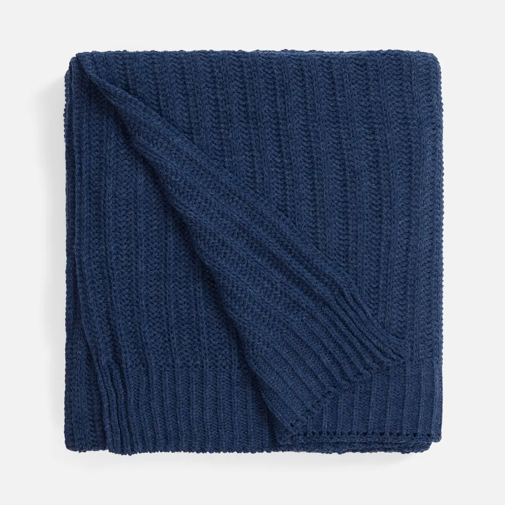 Плед Termoment, синий меланж