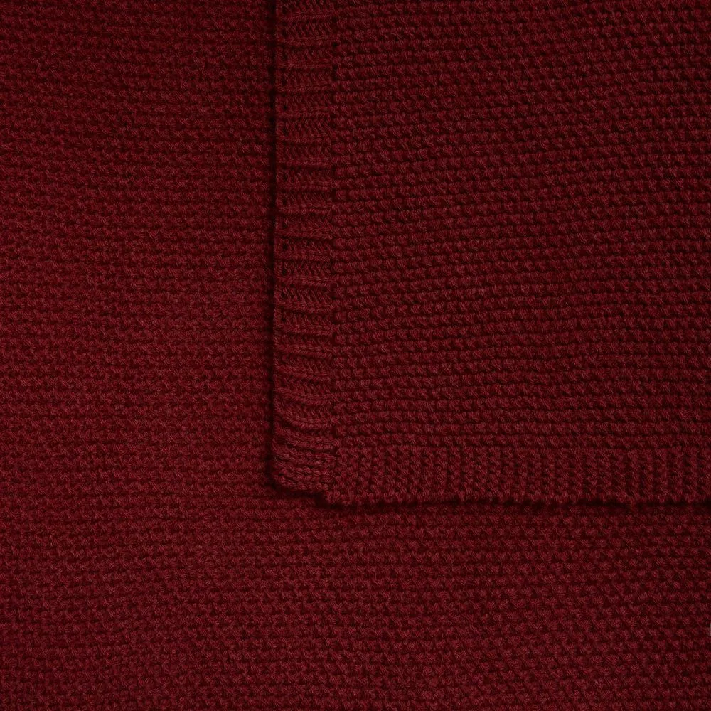 Плед Longview, темно-красный (винный)