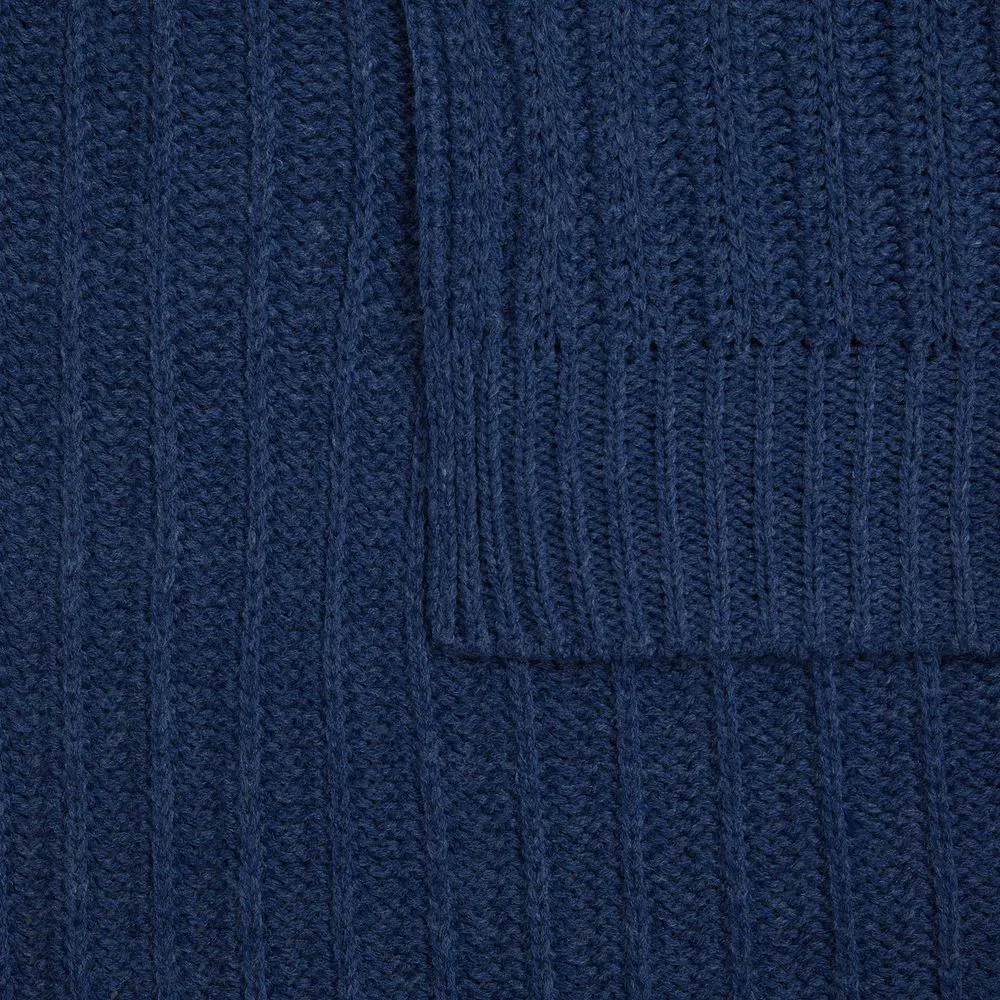 Плед Termoment, синий меланж