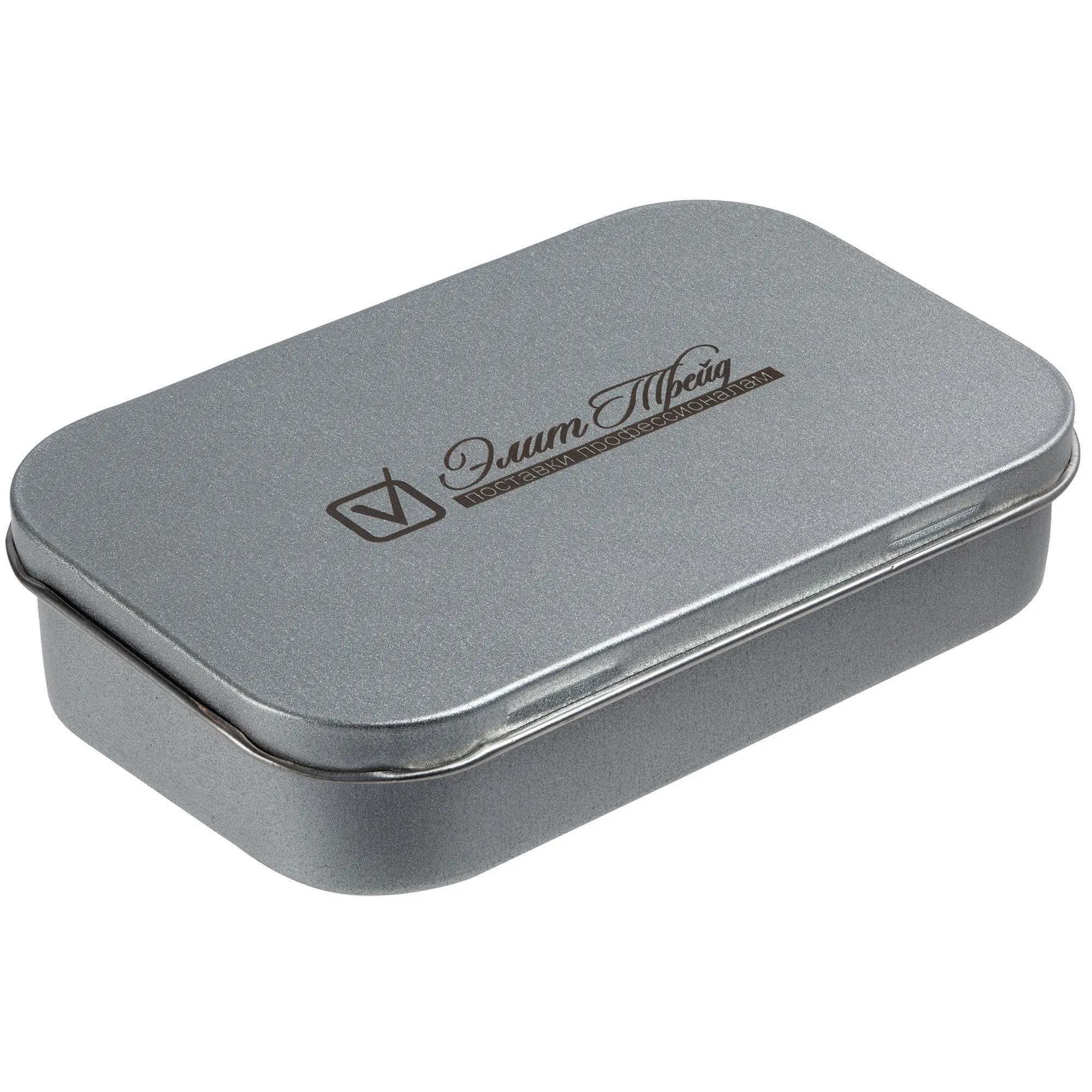 Подарочные коробки с печатью логотипа. Коробка Pragmax S, прямоугольная по цене 112 ₽ руб. (артикул 5588) Коробка Pragmax S, прямоугольная, серебристая