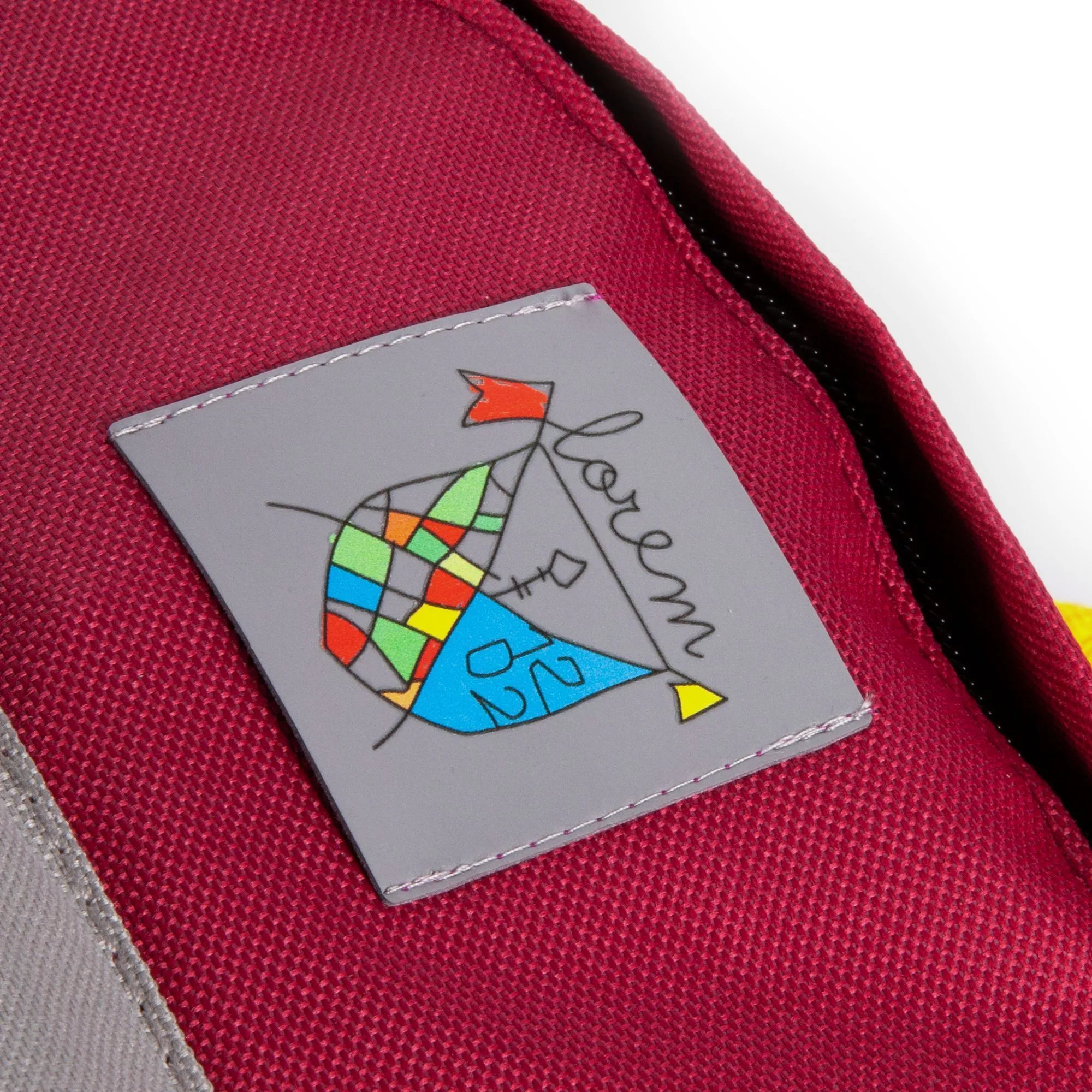 Рюкзак детский Kiddo, бордовый с серым