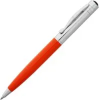 Ручка шариковая Promise, оранжевая с логотипом