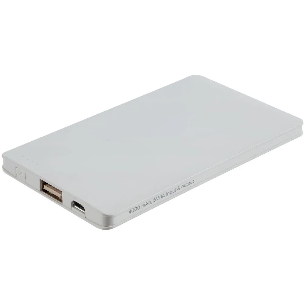 Аккумулятор Easy Trick ver.2, 4000 мАч, белый с логотипом