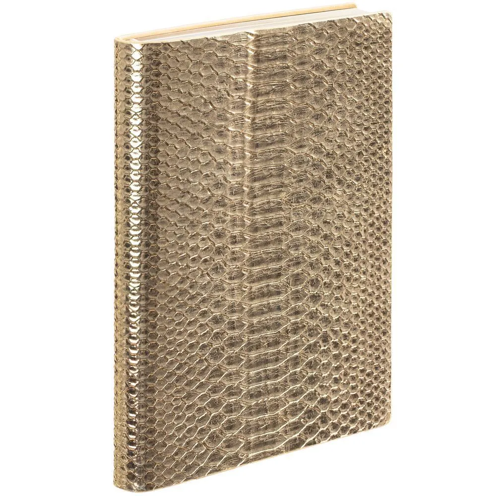 Ежедневник Anaconda, недатированный, золотистый с логотипом