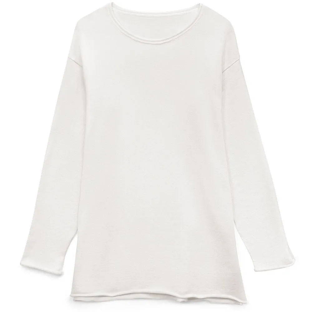 Лонгслив унисекс Siluetti Fuori, молочно-белый