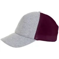 Бейсболка Dodge, серый меланж с бордовым с логотипом