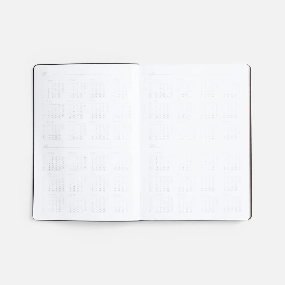 Ежедневник Nebraska Flex, недатированный, синий с золотистым