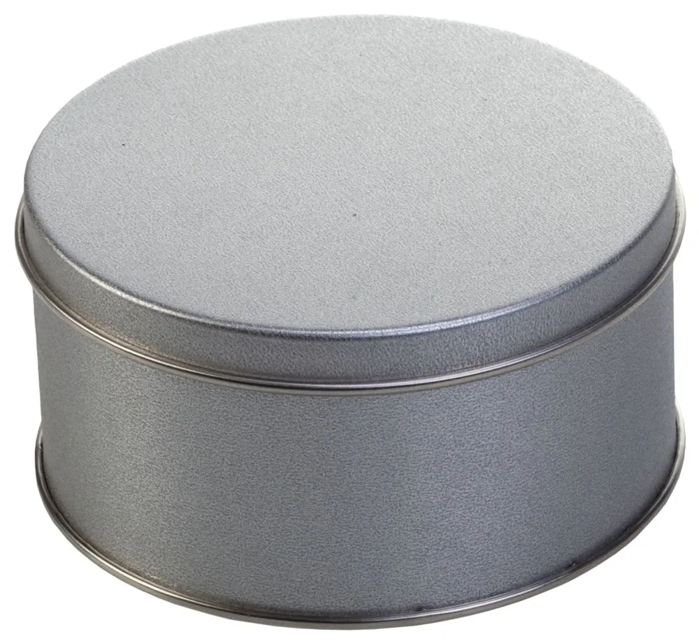 Подарочные коробки с печатью логотипа. Коробка Pragmax S, круглая по цене 153 ₽ руб. (артикул 5589) Коробка Pragmax S, круглая, серебристая