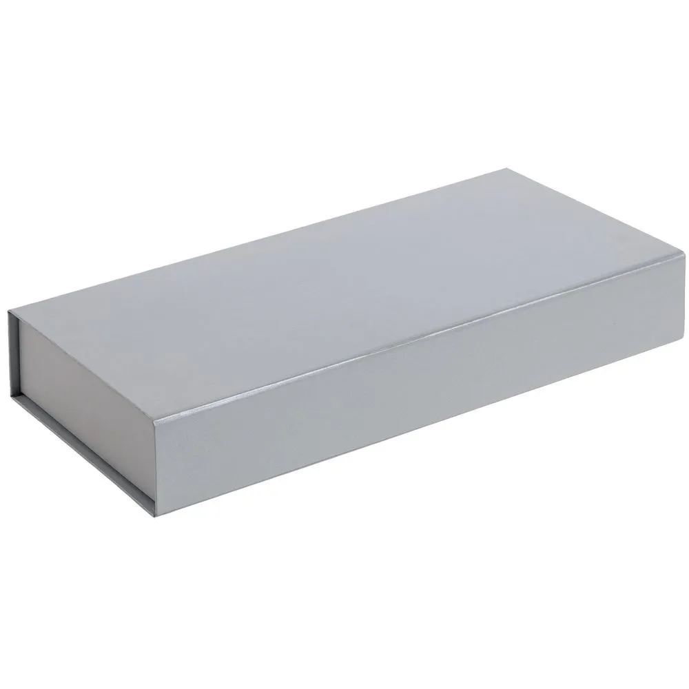 Подарочные коробки с печатью логотипа. Коробка Planning по цене 536 ₽ руб. (артикул 10619.10) Коробка Planning, серебристая