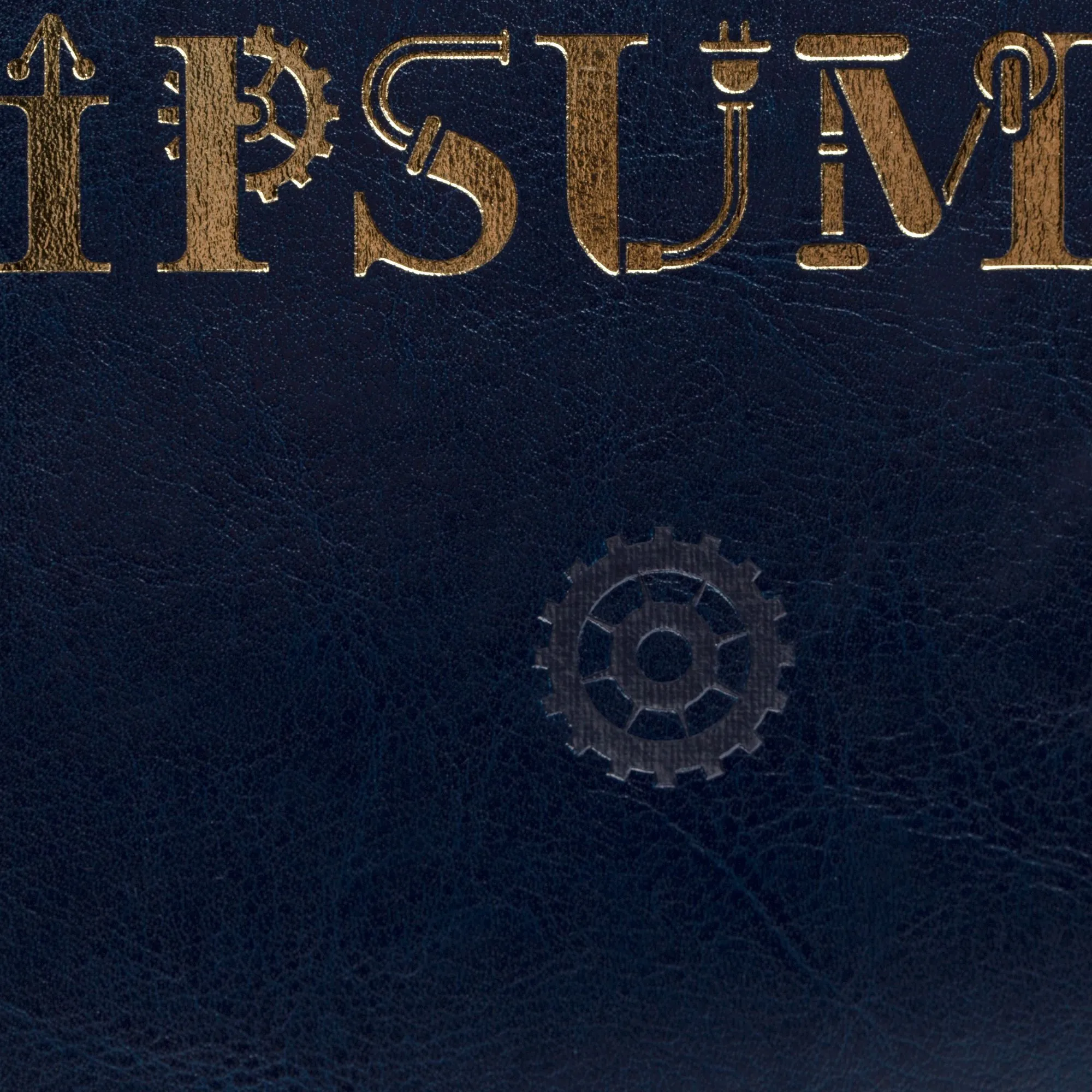 Ежедневник Nebraska Flex, недатированный, синий с золотистым