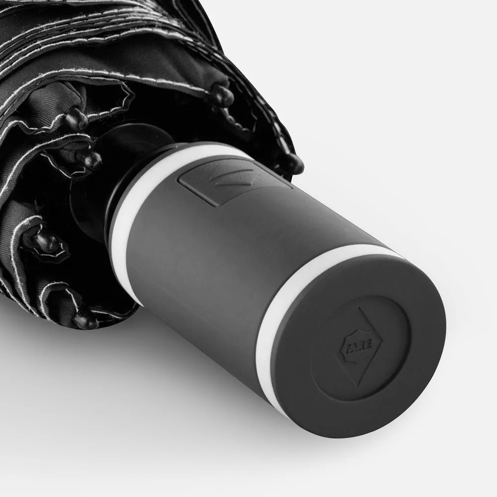 Зонт складной AOC Mini с цветными спицами, белый