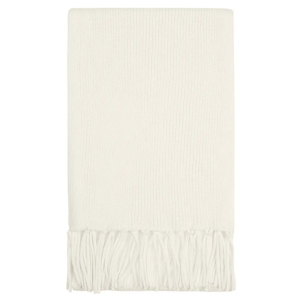 Шарф Flette, белый (молочный) с логотипом