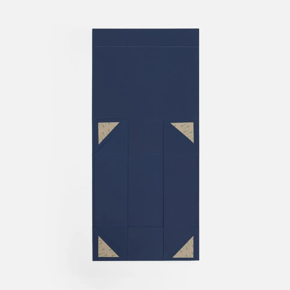 Коробка складная Quadra Fold, темно-синяя