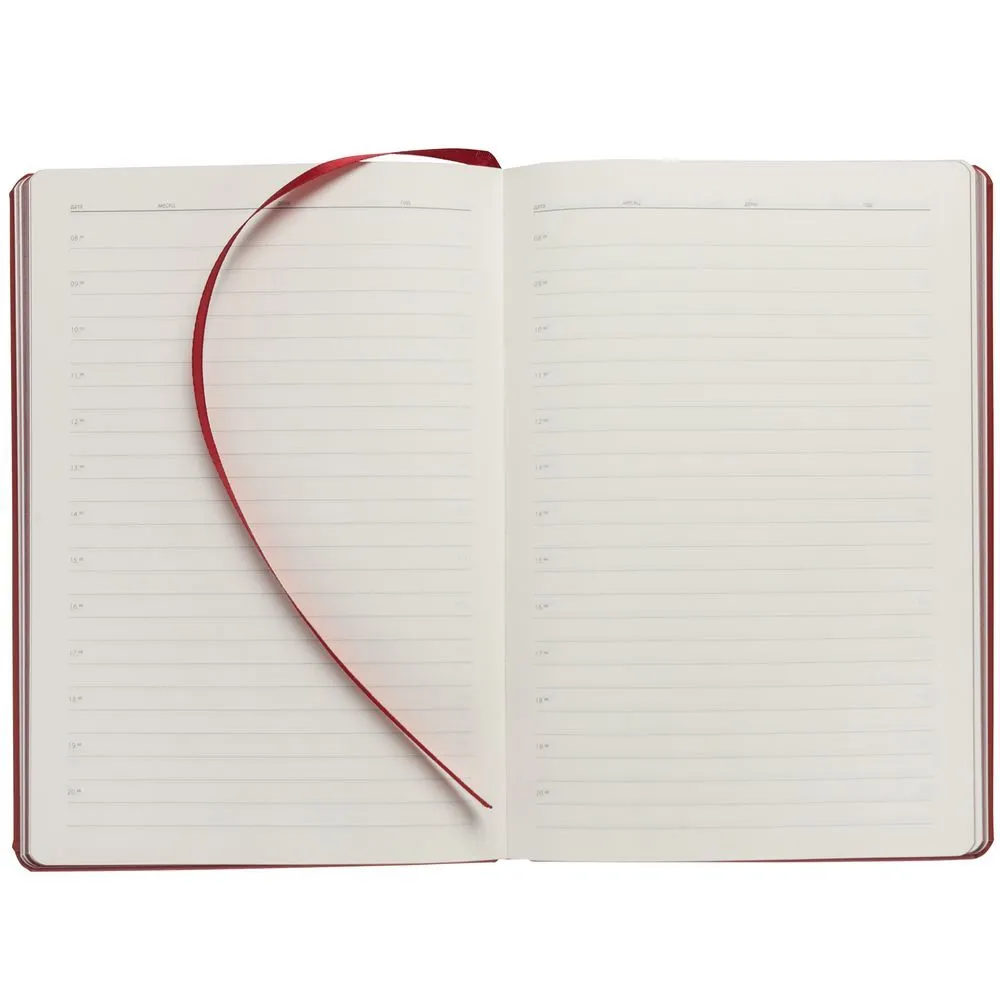 Ежедневник Shall, недатированный, красный