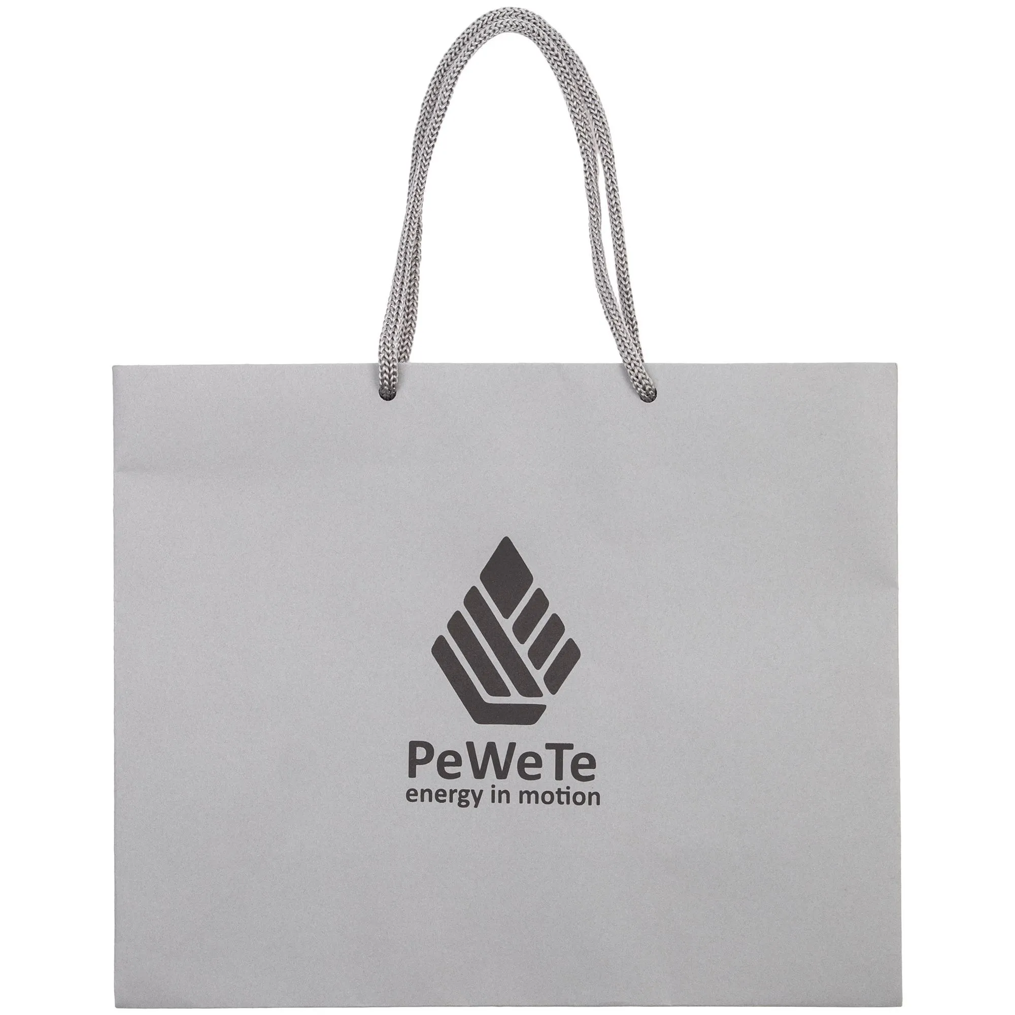 Пакет бумажный Porta L, серый