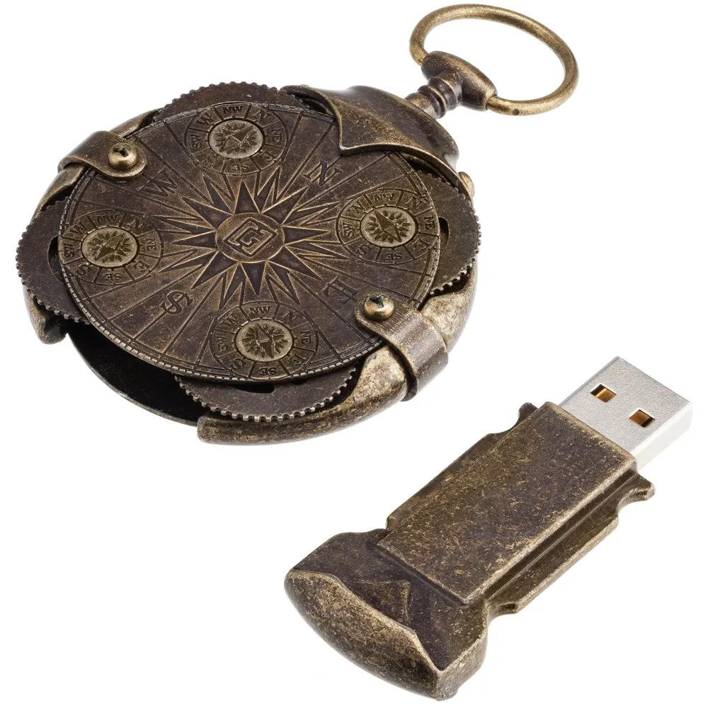 Флешка "Криптекс"® Compass Lock, 64 Гб