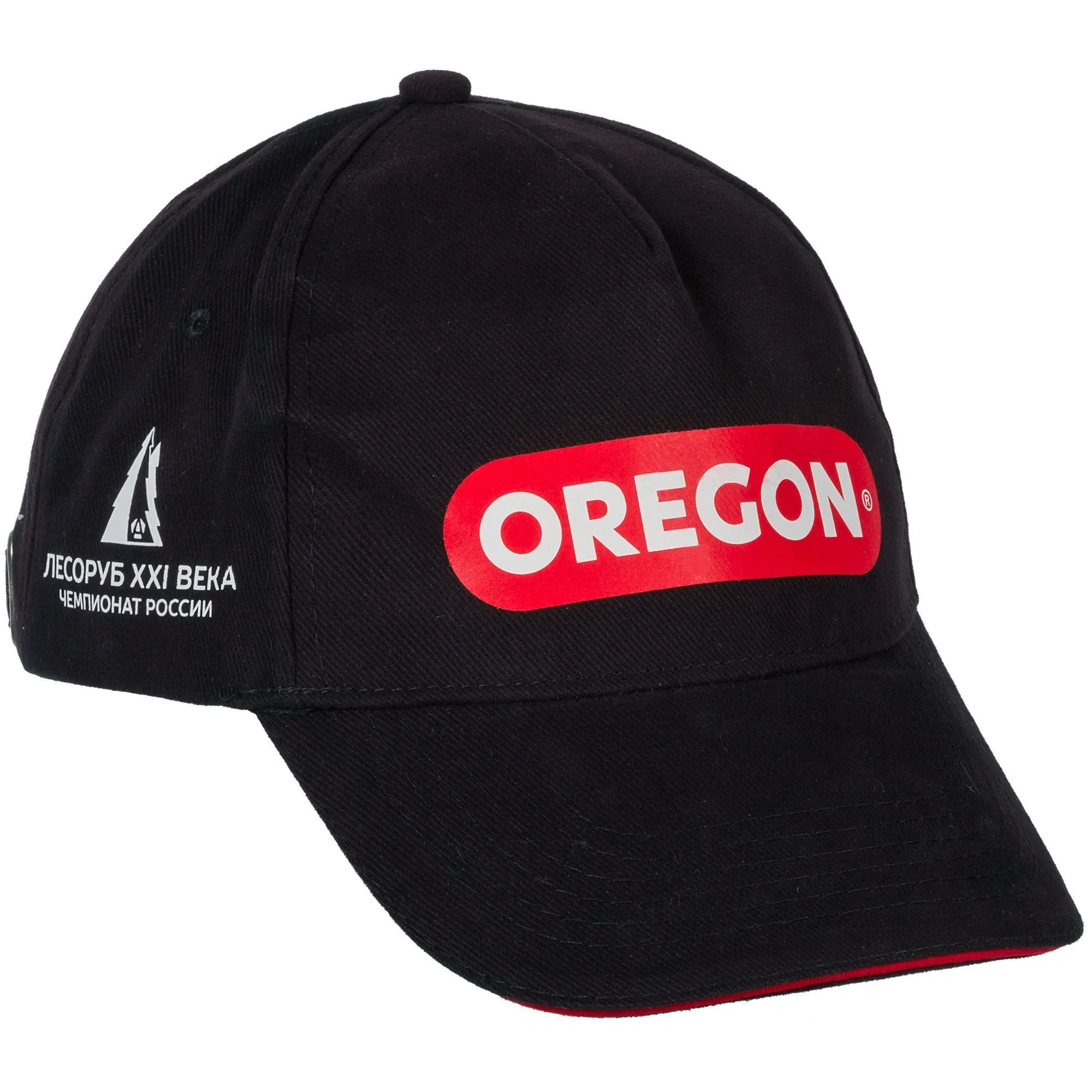 Бейсболка Long Beach, черная с красным