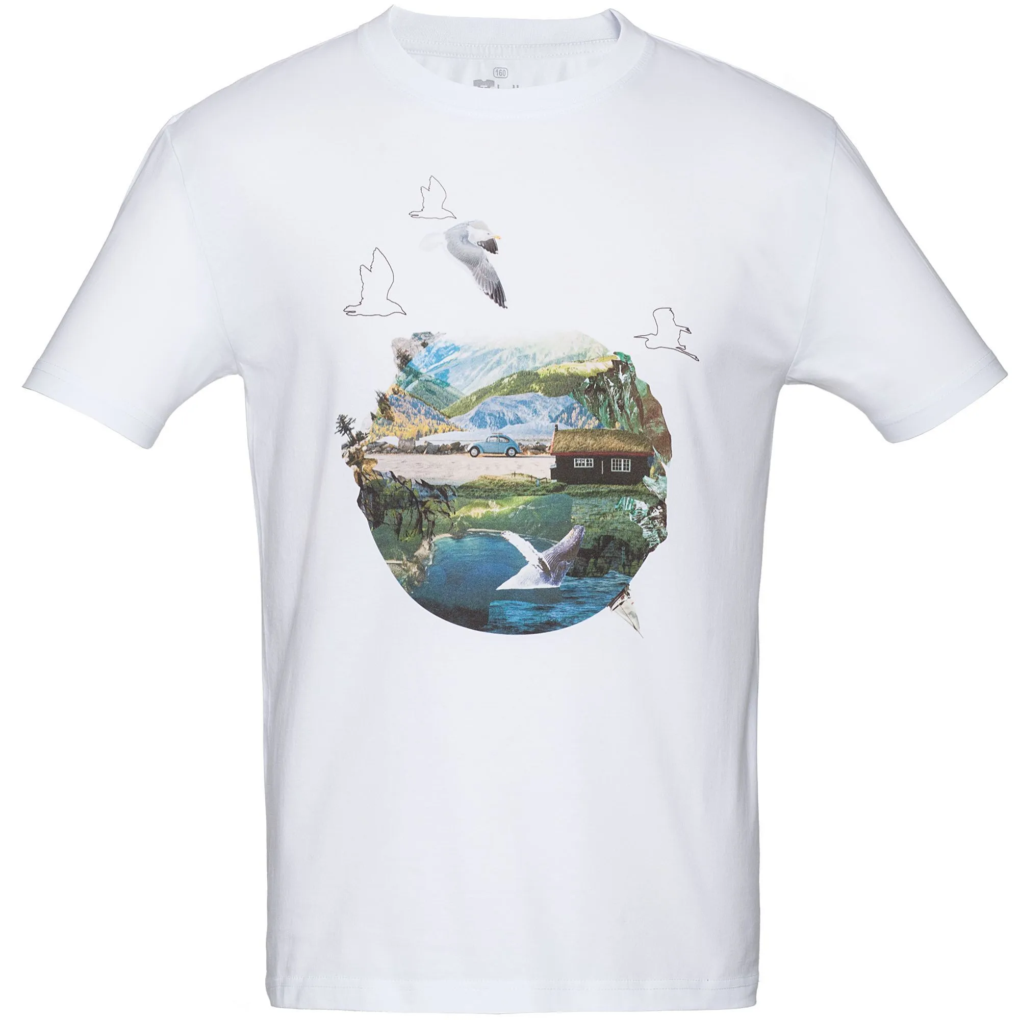 Футболка унисекс T-Bolka 160, белая