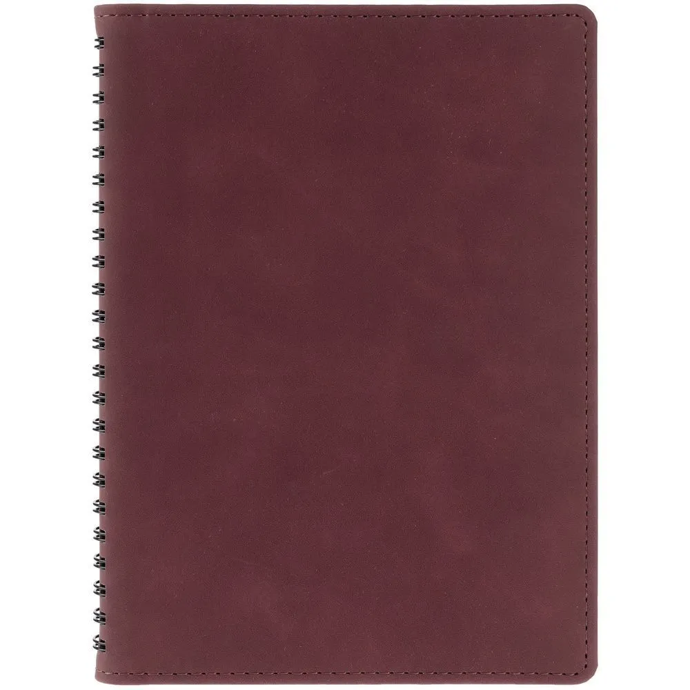 Ежедневник Spring Urban на заказ, недатированный, бордовый