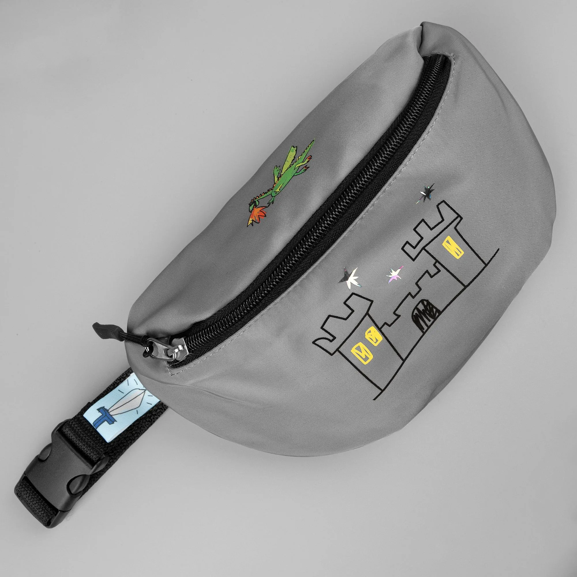 Детская поясная сумка Sonrisa, серая