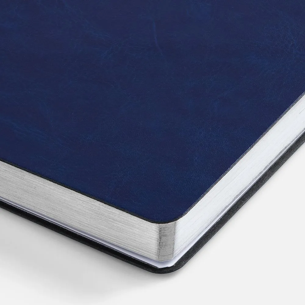 Ежедневник Nebraska Flex, недатированный, синий с серебром