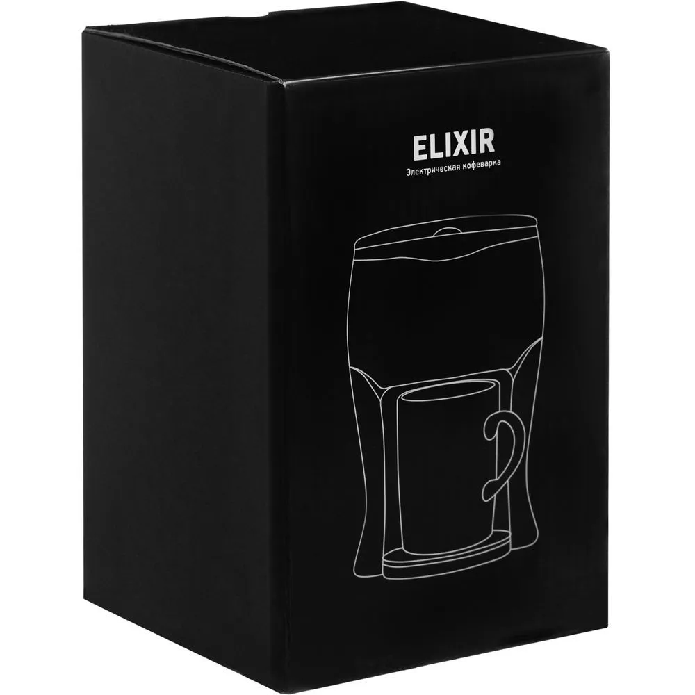 Бытовая техника с печатью логотипа. Электрическая кофеварка Elixir по цене 1 283 ₽ руб. (артикул 17210.60) Электрическая кофеварка Elixir, белая