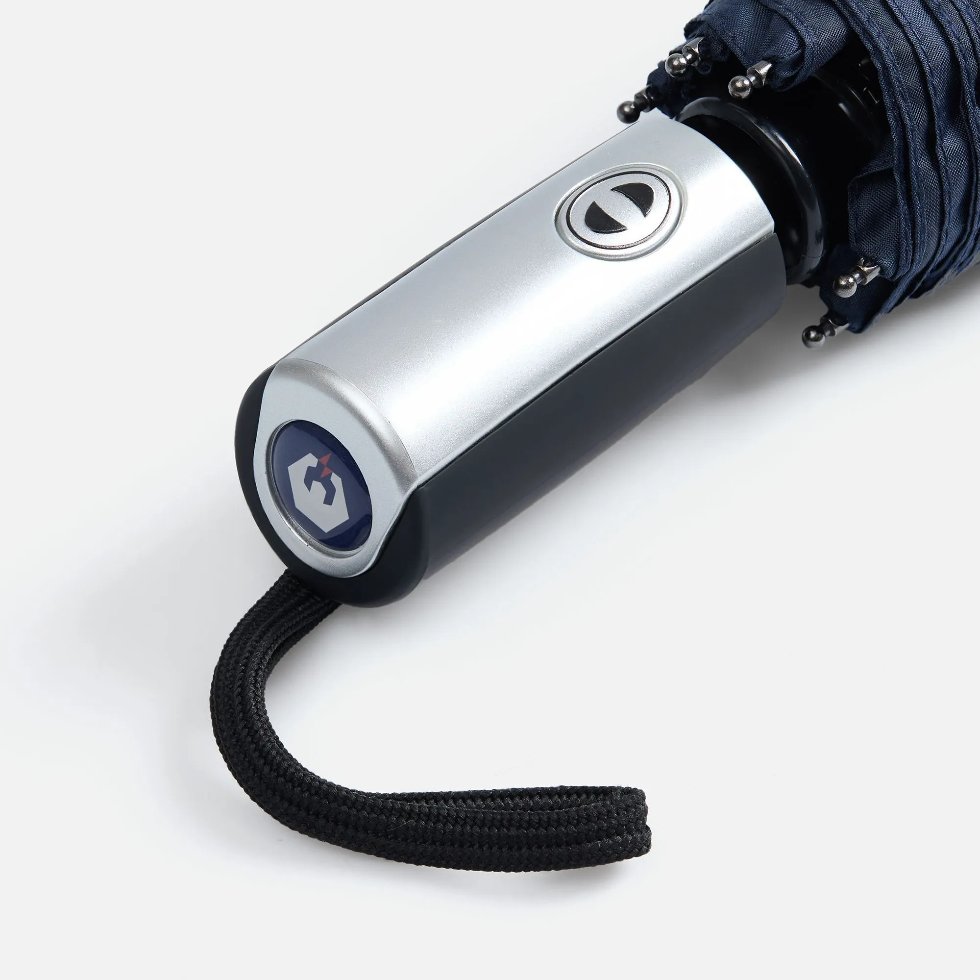 Зонт складной Fiber, темно-синий