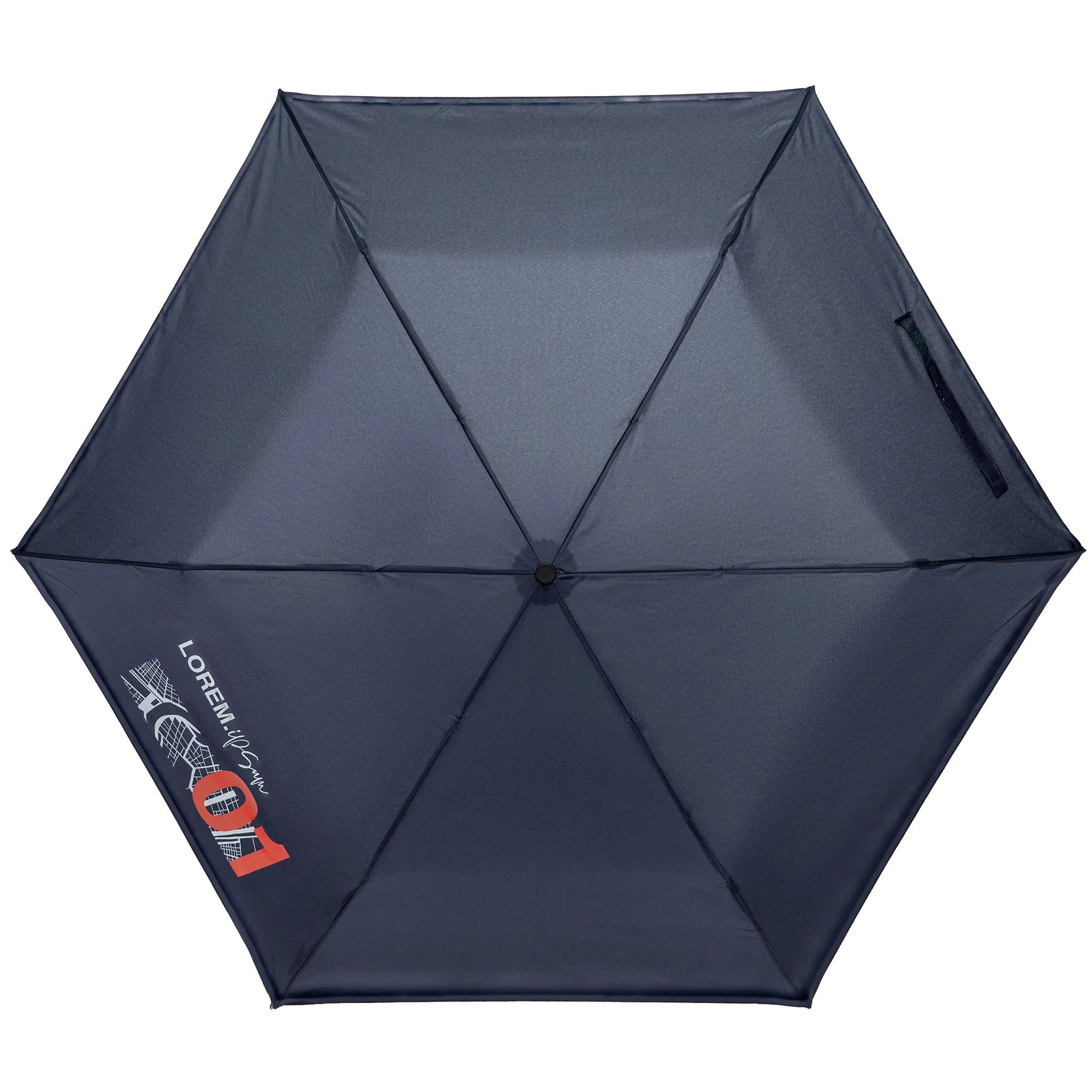 Зонт складной Luft Trek, темно-синий