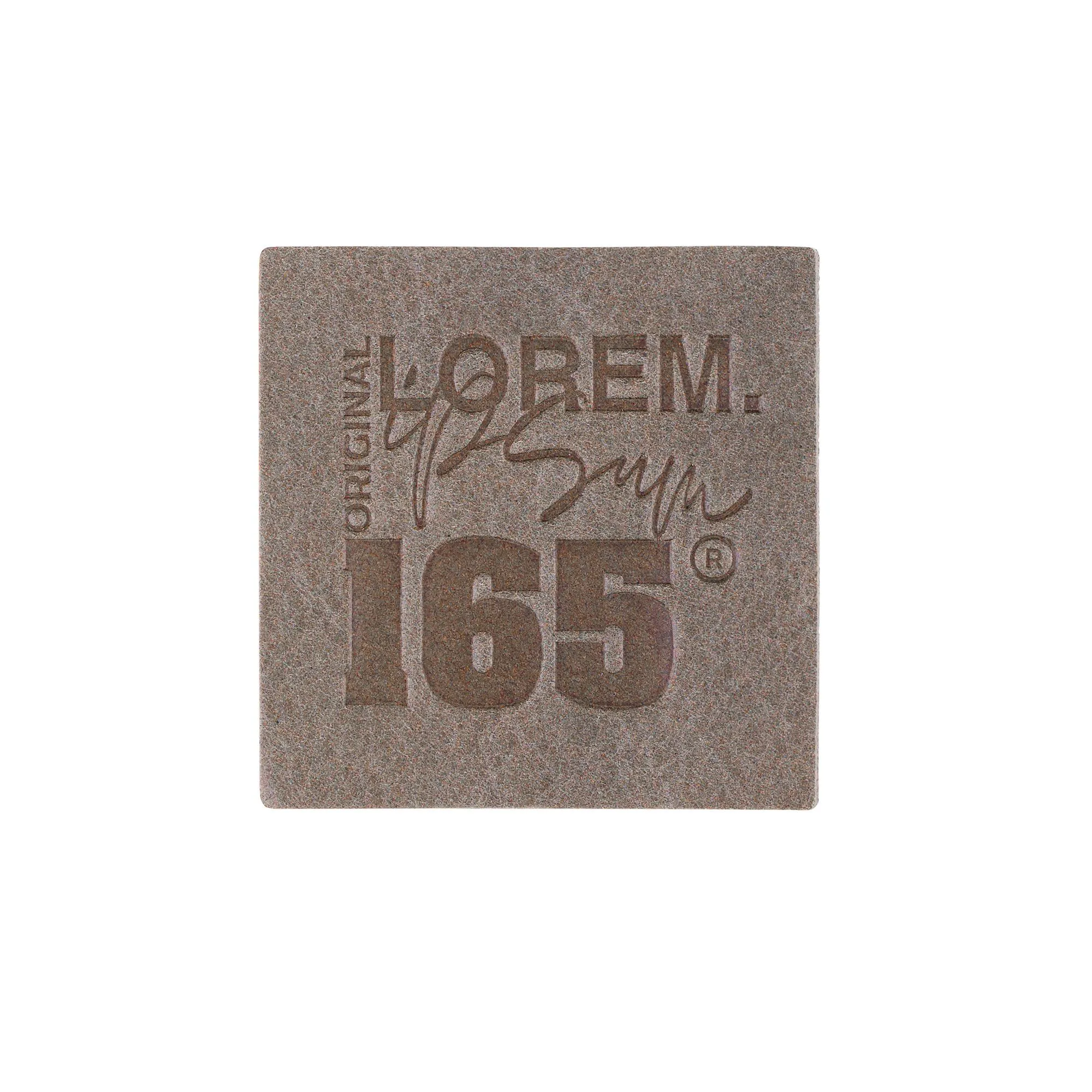 Лейбл кожаный Sinatu, L, серый