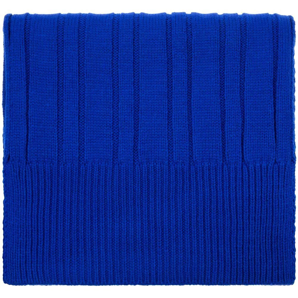 Шарфы с печатью логотипа. Шарф Knit Beat по цене 921 ₽ руб. (артикул 19892.44) Шарф Knit Beat, синий